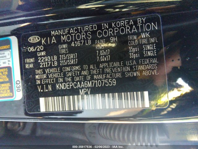 KNDEPCAA6M7107559 KIA Seltos Lx