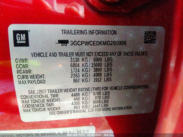 Chevrolet Silverado 1500 Lt 2021 3GCPWCED6MG260995 Image 10