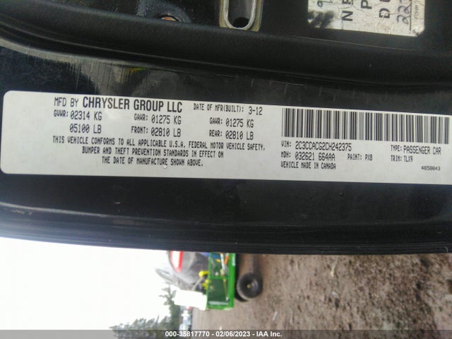 2C3CCACG2CH242375 Chrysler 300 Limited