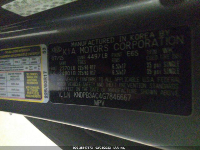 KNDPB3AC4G7846667 KIA Sportage Lx