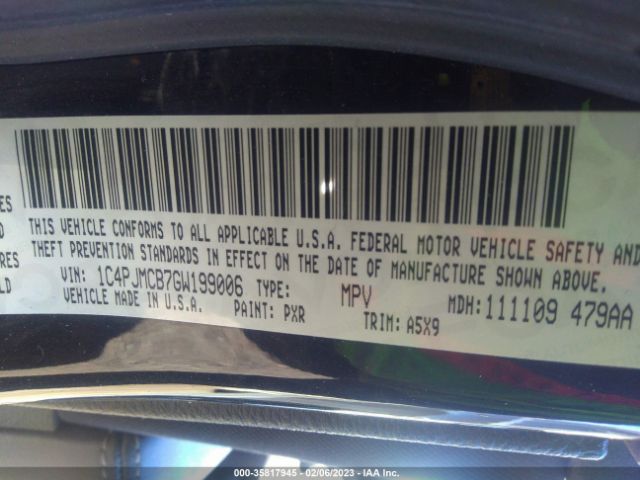 1C4PJMCB7GW199006 Jeep Cherokee Latitude