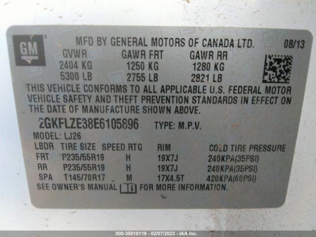 2GKFLZE38E6105896 GMC Terrain Denali