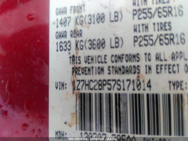 1Z7HC28P57S171014 Mitsubishi Raider Se