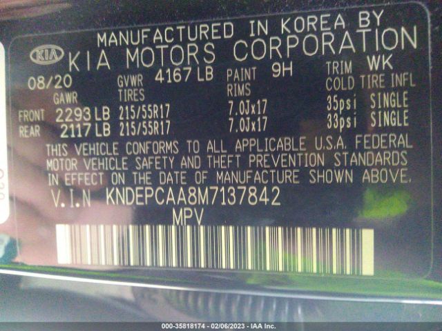 KNDEPCAA8M7137842 KIA Seltos Lx