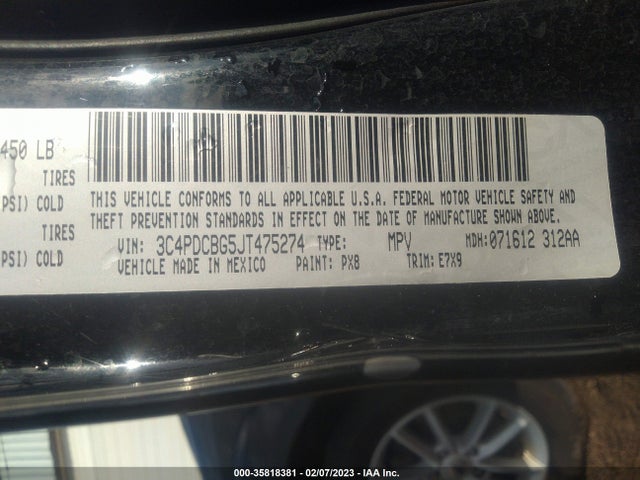 Dodge Journey Sxt 2018 3C4PDCBG5JT475274 Image 9
