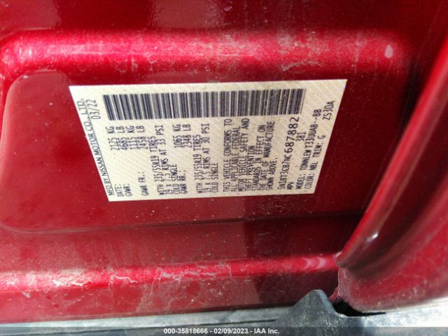 5N1BT3CB7NC687882 Nissan Rogue Sl