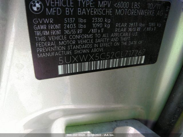 5UXWX5C52CL717267 BMW X3 28I