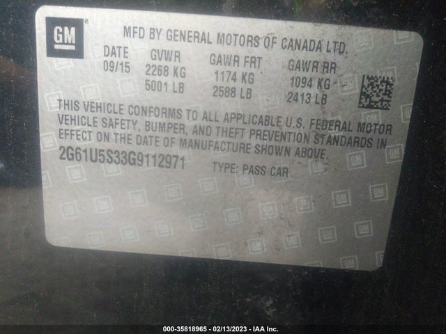 Cadillac XTS 2016 2G61U5S33G9112971 Image 11