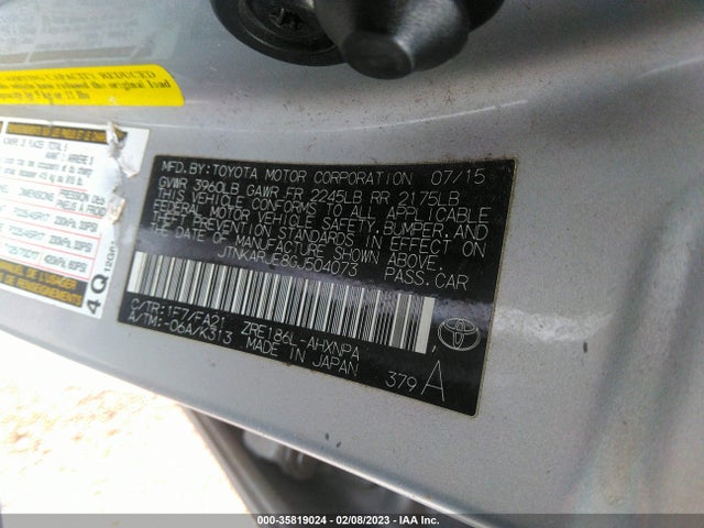 2016 Scion IM, VIN: JTNKARJE8GJ504073