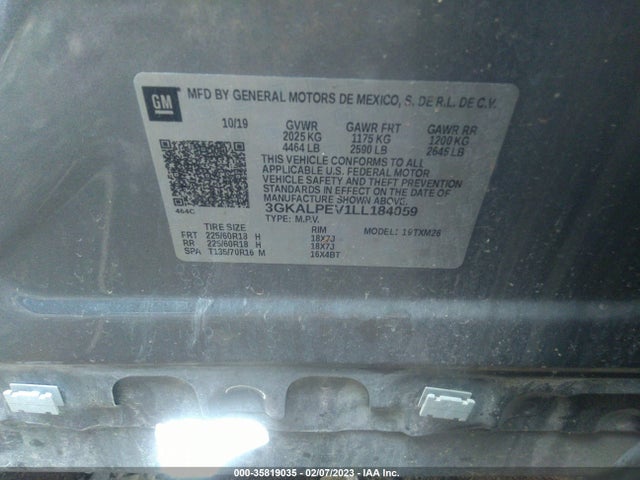2020 GMC Terrain, VIN: 3GKALPEV1LL184059