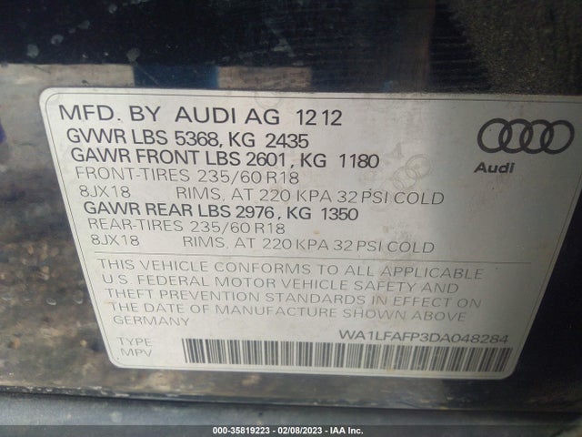 Audi Q5 Premium Plus 2013 WA1LFAFP3DA048284 Image 9