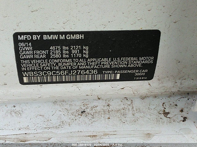 BMW M3 2015 WBS3C9C56FJ276436 Image 9