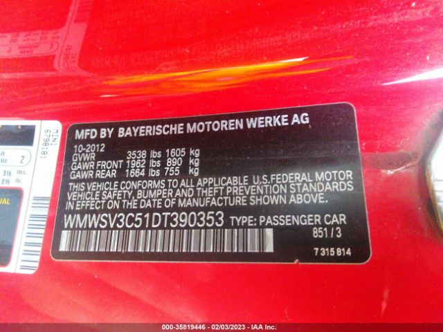 WMWSV3C51DT390353 Mini Cooper Hardtop S