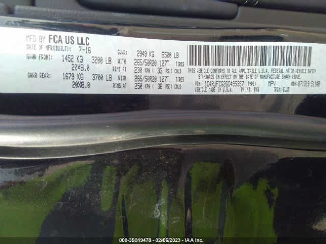 1C4RJFCG2GC495357 Jeep Grand Cherokee Overland