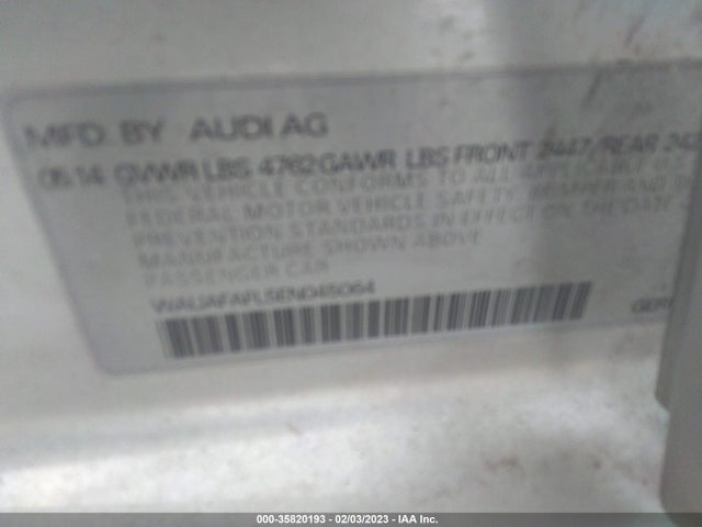 Audi A4 PREMIUM 2014 WAUAFAFL5EN045064 Image 9
