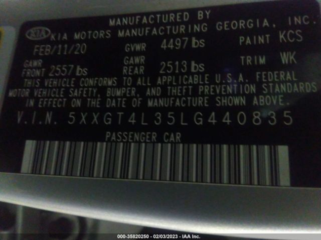 5XXGT4L35LG440835 KIA Optima Lx