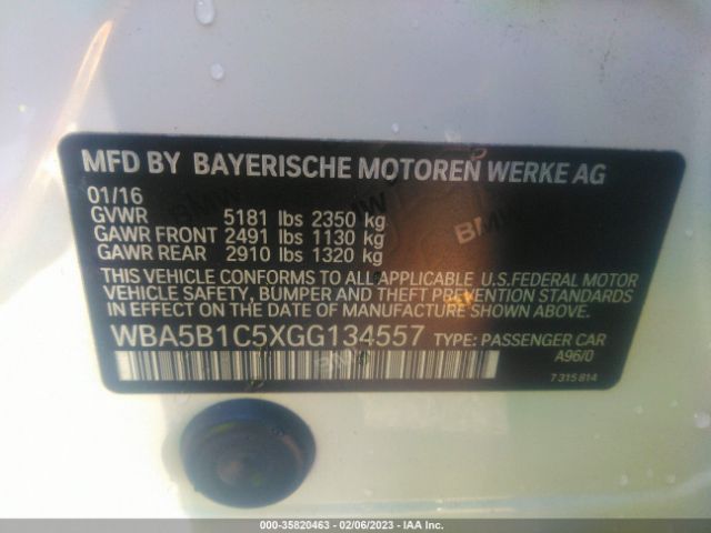 WBA5B1C5XGG134557 BMW 5 Series 535i