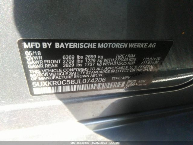 5UXKR0C58JL074206 BMW X5 Xdrive35i