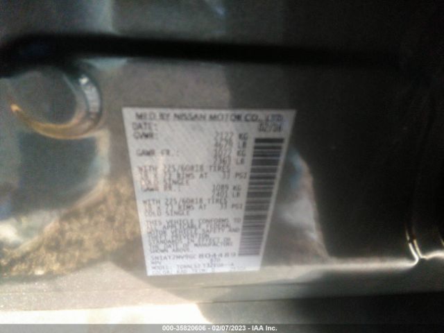 5N1AT2MV9GC804489 Nissan Rogue Sl