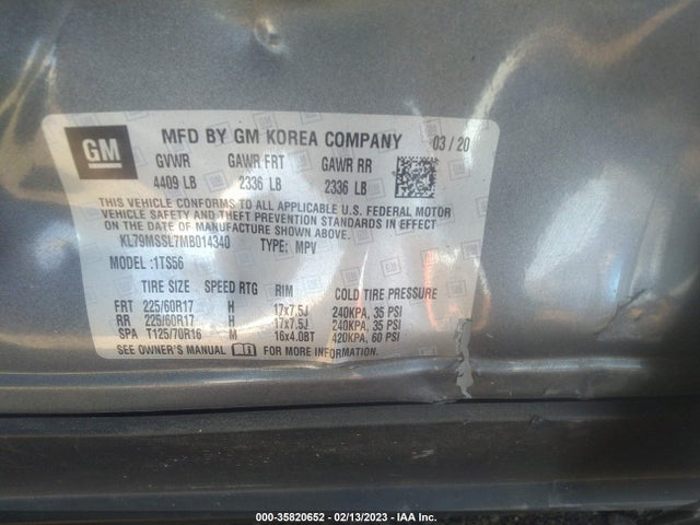 Chevrolet Trailblazer Activ 2021 KL79MSSL7MB014340 Image 9