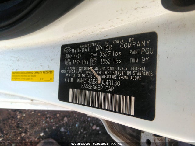 Hyundai Accent Value Edition 2017 KMHCT4AE8HU343130 Image 10