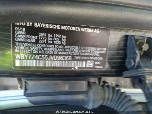 WBY7Z4C55JVD96368 BMW I3