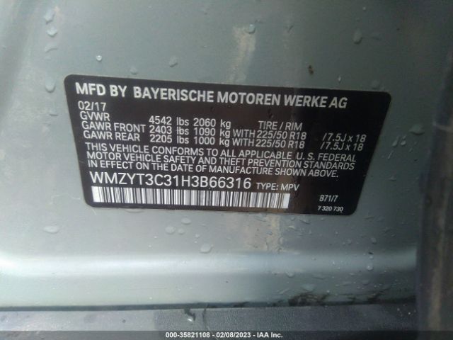 WMZYT3C31H3B66316 Mini Countryman Cooper S