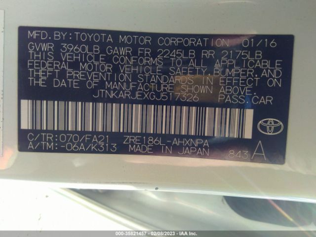 JTNKARJEXGJ517326 Scion IM