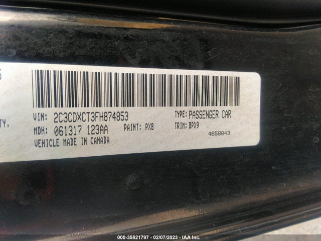 Dodge Charger Rt 2015 2C3CDXCT3FH874853 Image 9