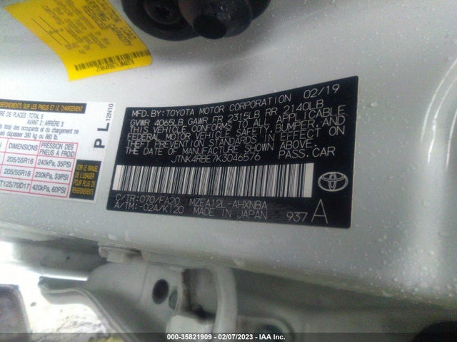 Toyota Corolla Hatchback Se/xse 2019 JTNK4RBE7K3046576 Image 10