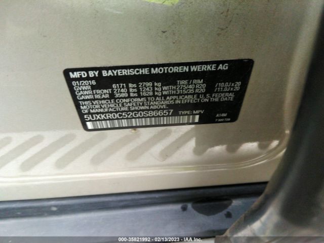 5UXKR0C52G0S86657 BMW X5 Xdrive35i