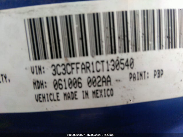 3C3CFFAR1CT130540 Fiat 500 POP