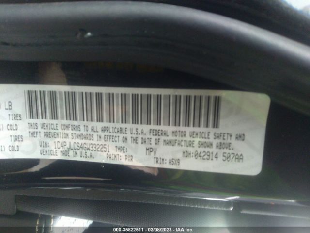 1C4PJLCS4GW332251 Jeep Cherokee Latitude