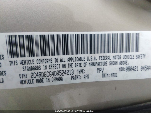 Dodge Grand Caravan Sxt 2013 2C4RDGCG4DR524213 Image 10