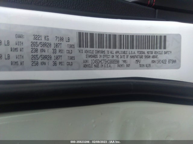 Dodge Durango R/t 2017 1C4SDHCT5HC666590 Image 9