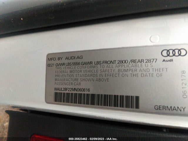 2021 Audi A6, VIN: WAUL2BF22MN060816