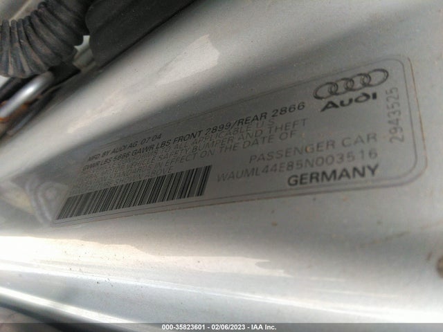 WAUML44E85N003516 Audi A8 L