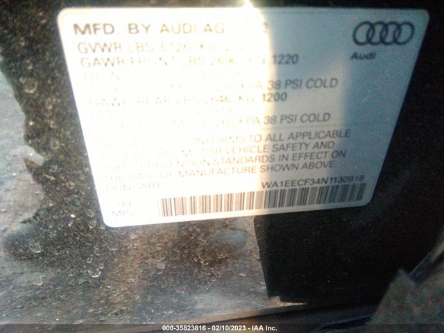 2022 Audi Q3, VIN: WA1EECF34N1130918