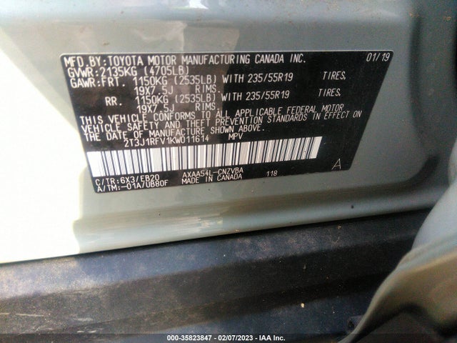 Toyota RAV4 2019 2T3J1RFV1KW011614 Image 11