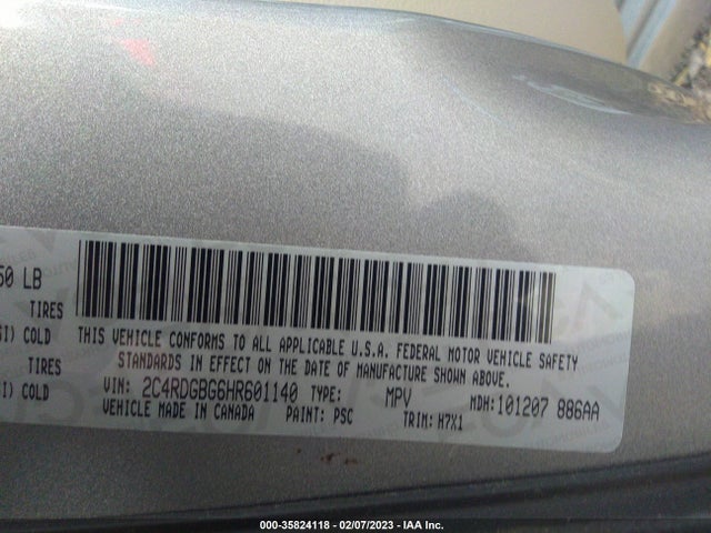 Dodge Grand Caravan Se 2017 2C4RDGBG6HR601140 Image 11