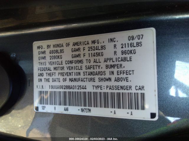 19UUA66288A012544 Acura TL