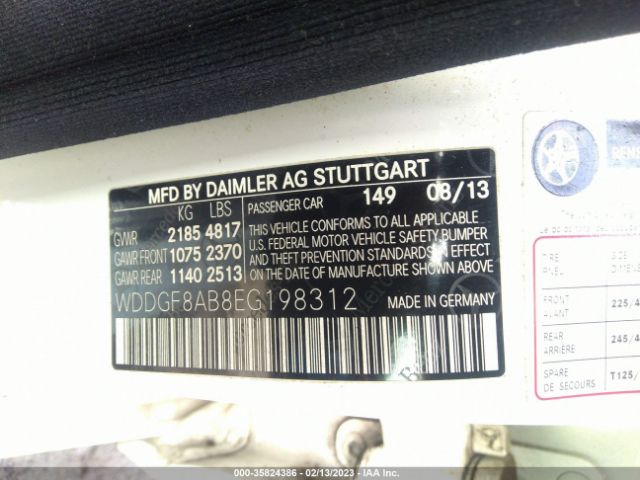 WDDGF8AB8EG198312 Mercedes-Benz C-class C 300