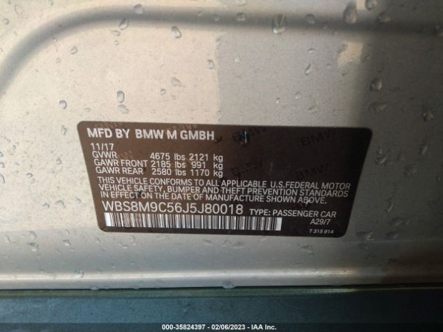 WBS8M9C56J5J80018 BMW M3