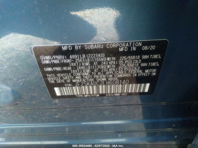 JF2SKAUC2LH608140 Subaru Forester Limited