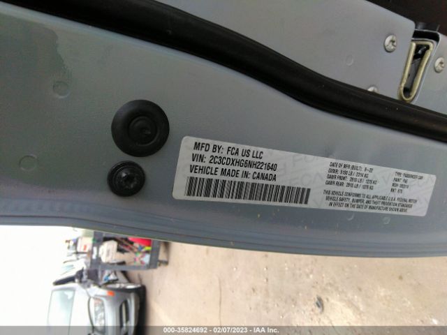 2C3CDXHG6NH221640 Dodge CHARGER GT