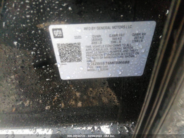 Chevrolet MALIBU LS 2021 1G1ZB5ST6MF086688 Image 9