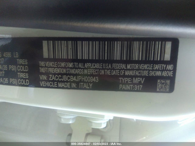 ZACCJBCB4JPH00943 Jeep Renegade Trailhawk