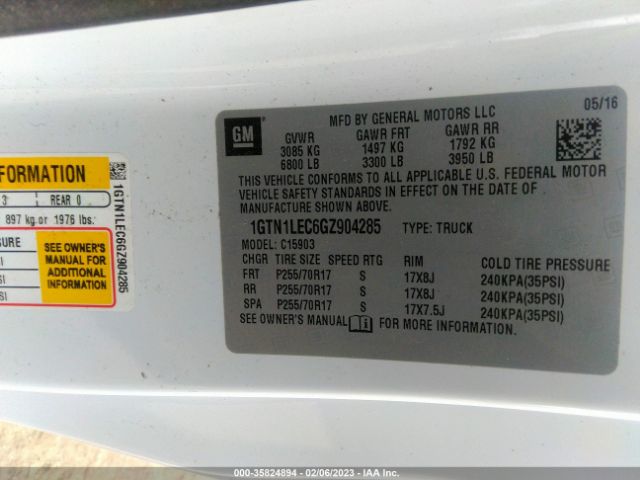 1GTN1LEC6GZ904285 GMC SIERRA 1500
