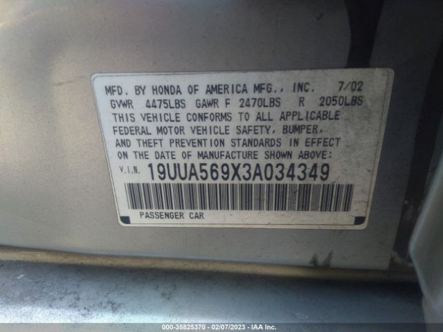 19UUA569X3A034349 Acura Tl Type S W