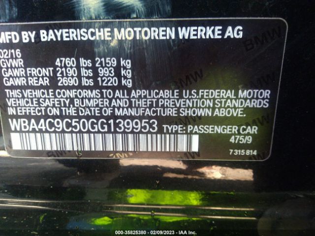 WBA4C9C50GG139953 BMW 4 Series 428i Xdrive